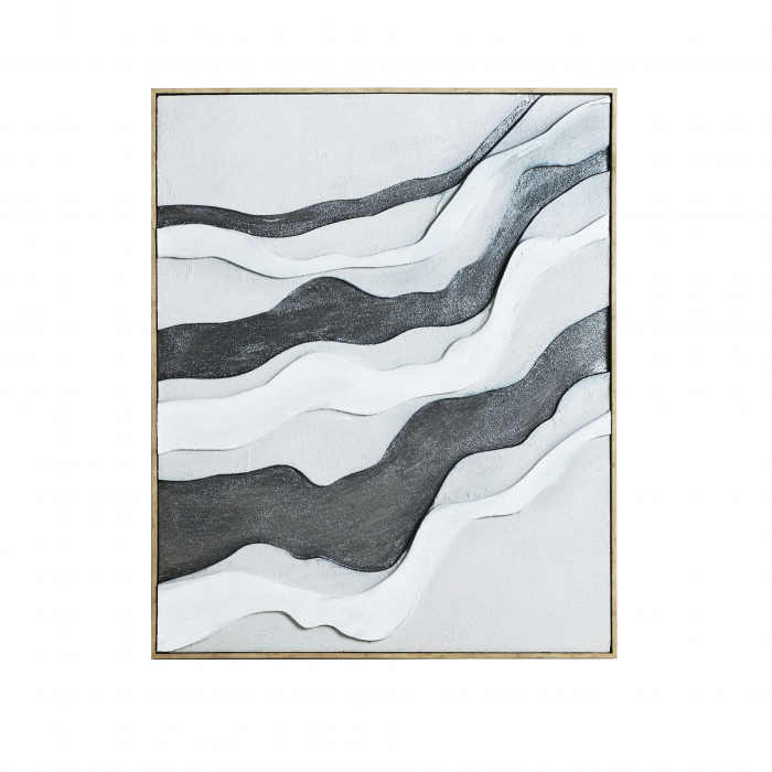 Tablou alb-gri contemporan|Arta perete minimalista [1]