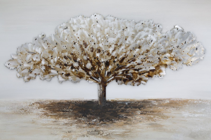 Tablou Albero, aluminiu pe panza, maro [2]