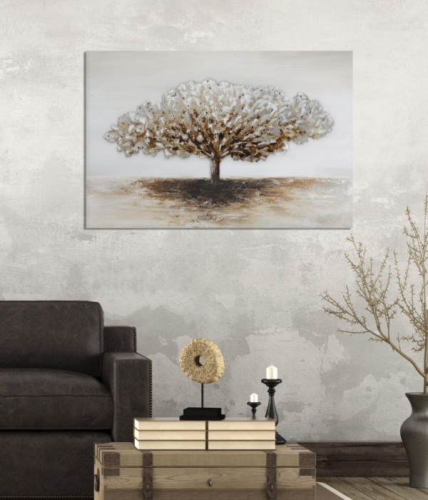 Tablou Albero, aluminiu pe panza, maro [3]
