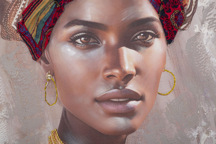 Tablou canvas african lady Kim, multicolor [3]