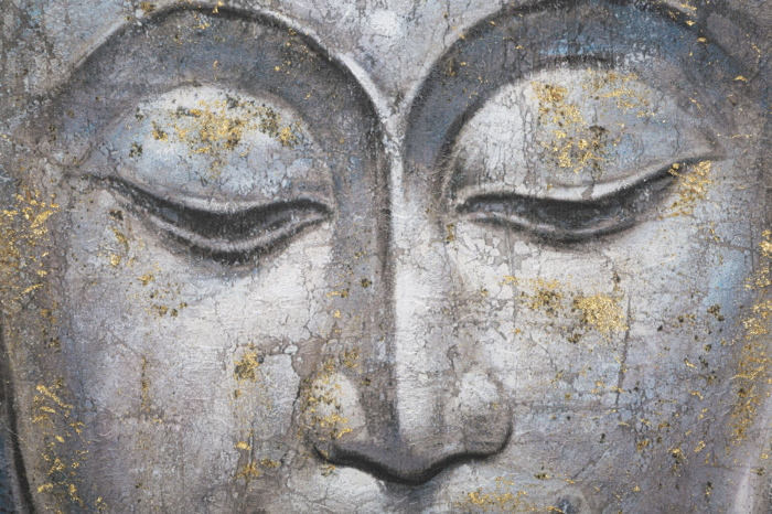 Portret Buddha Canvas Accente Aurii CreativDeco [2]