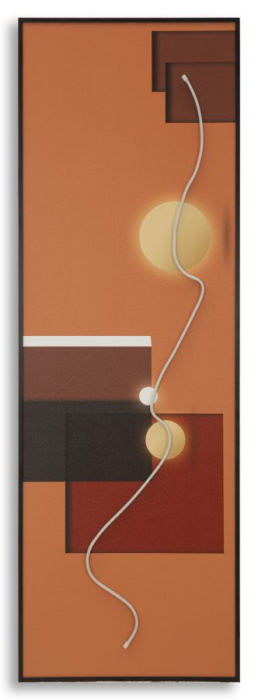 Tablou Canvas cu LED si rama abstract modern geometric decor panoramic [8]