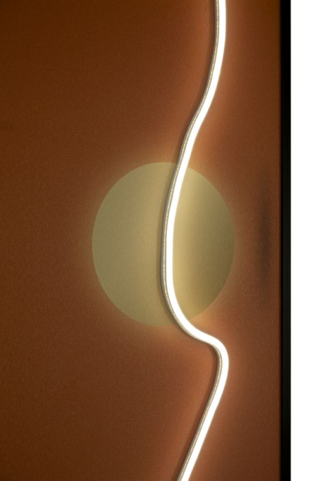 Tablou Canvas cu LED si rama abstract modern geometric decor panoramic [7]