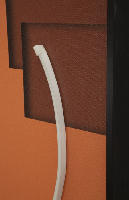 Tablou Canvas cu LED si rama abstract modern geometric decor panoramic [3]