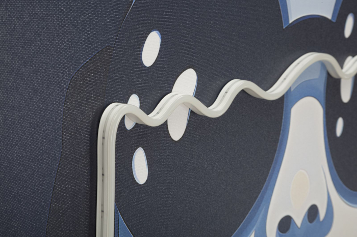 Tablou Canvas cu LED si rama portret pop art urban decor vertical [2]