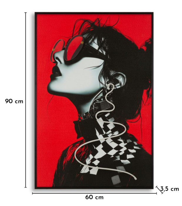 Tablou Canvas cu LED si rama portret urban modern 3D acrilic decor vertical [9]