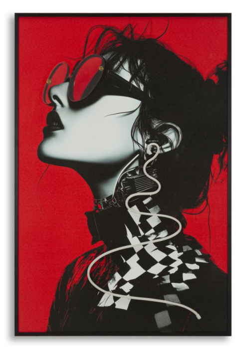 Tablou Canvas cu LED si rama portret urban modern 3D acrilic decor vertical [2]