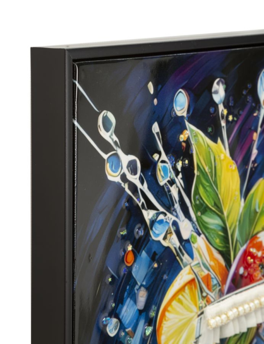 Tablou Canvas cu rama din lemn pentru restaurante baruri si spatii HoReCa cu pahar cocktail [3]