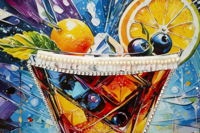 Tablou Canvas cu rama din lemn pentru restaurante baruri si spatii HoReCa Cocktail [3]