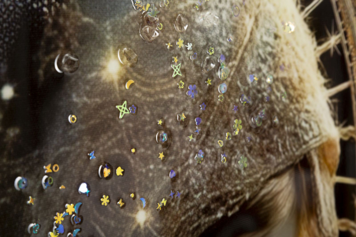 Tablou Canvas cu rama din lemn scena maternitate cu aura sacra decor multicolor [4]