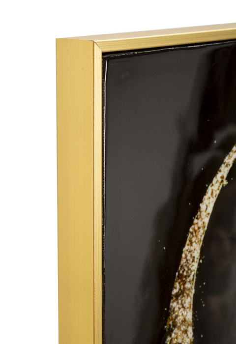 Tablou Canvas cu rama din lemn scena maternitate sub luna aurie decor multicolor [2]