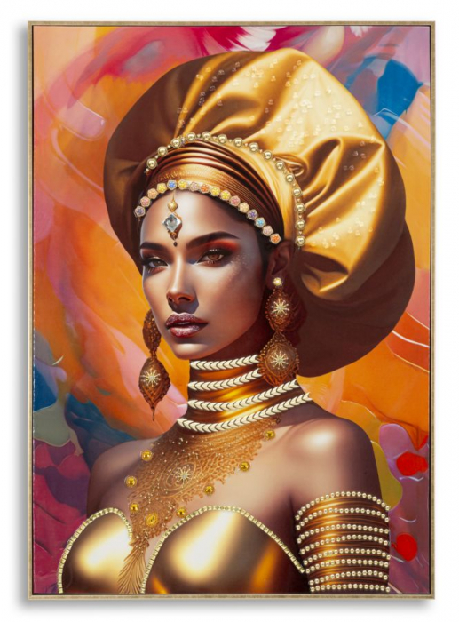 Turban si Bijuterii - Tablou Luxos Pe Panza CreativDeco [1]