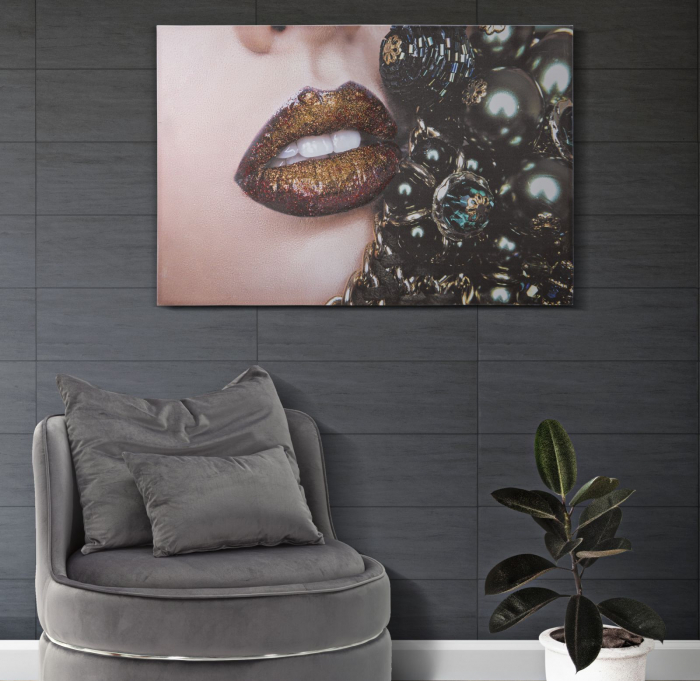 Tablou Buze Detaliate Impact CreativDeco - Arta Contemporana si Accente de Lux [5]