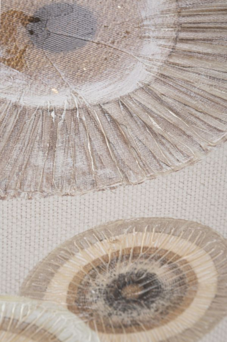 Tablou Circola cu insertii, panza, bej crem - CreativDeco.ro [3]