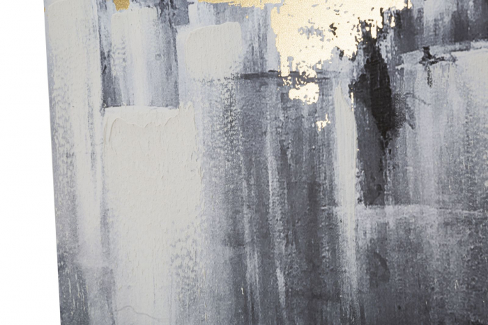 Tablou urban abstract cu accente aurii, artă murală 80x120 cm [3]
