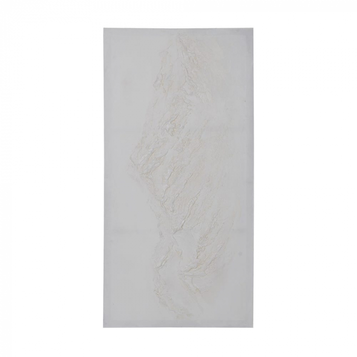 Tablou relief montan alb pictat manual 120x60 [1]