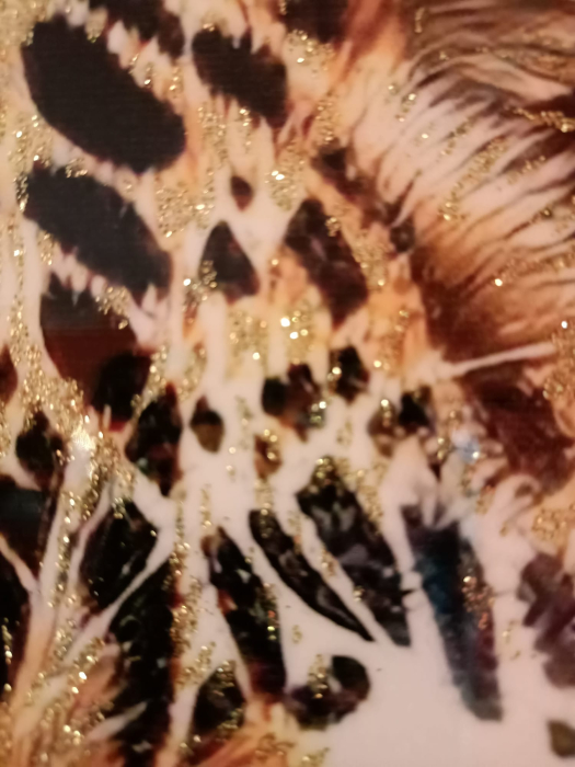 Tablou leopard cu detalii strălucitoare 82x82 cm – artă animalieră sofisticată [8]