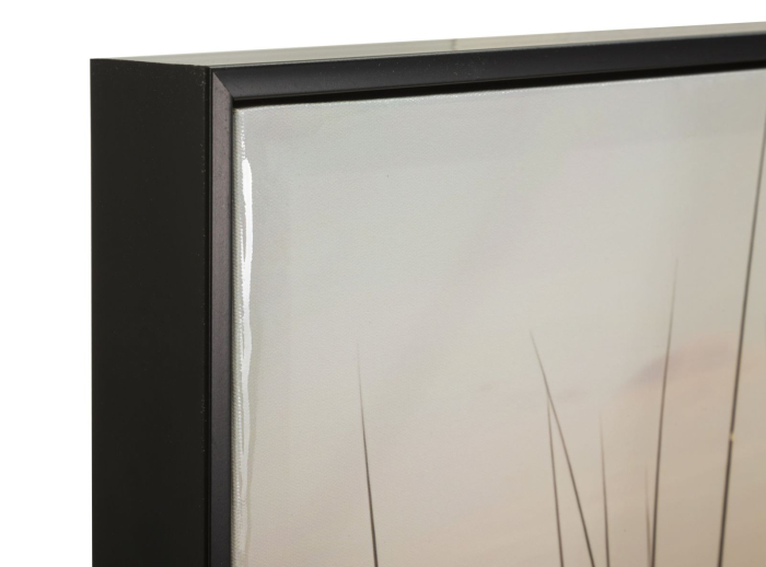 Tablou decorativ cu rama multicolor din lemn de brad si canvas Beach [2]