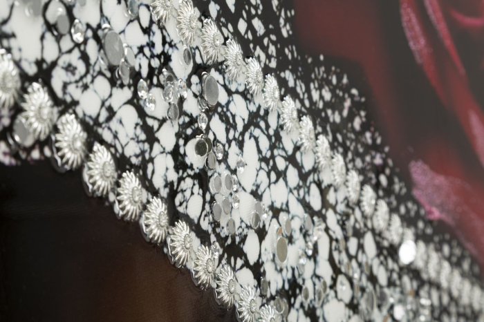 Tablou decorativ cu rama multicolor din lemn de brad si canvas Orleans [3]