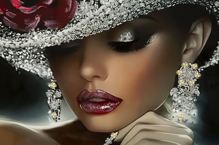 Tablou decorativ cu rama multicolor din lemn de brad si canvas Orleans model artistic [3]