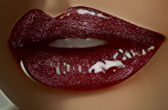 Tablou decorativ cu rama multicolor din lemn de brad si canvas Orleans model artistic [4]