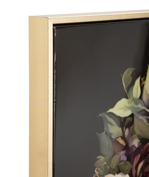 Tablou decorativ cu rama Persian multicolor din lemn de brad si canvas [2]