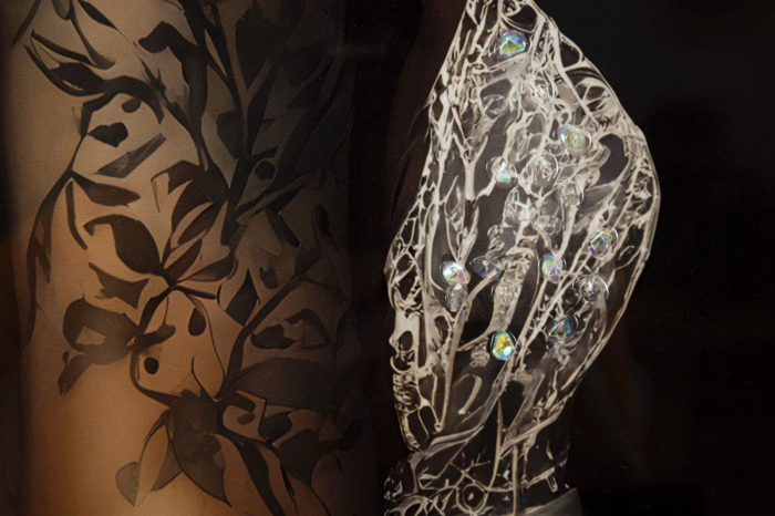 Tablou decorativ cu rama Persian multicolor din lemn de brad si canvas [5]