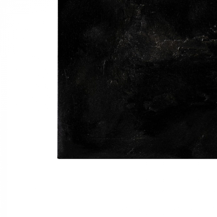 Tablou siluetă copil fundal negru, design monocrom texturat [6]