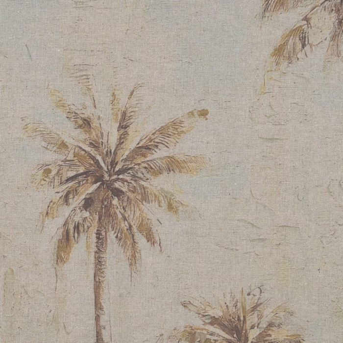 Tablou palmieri bej crem – ilustrație tropicală pe lemn, 80x60 cm [2]