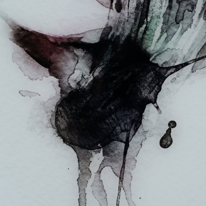 Tablou pătrat portret feminin pe sticlă – artă modernă expresivă [4]