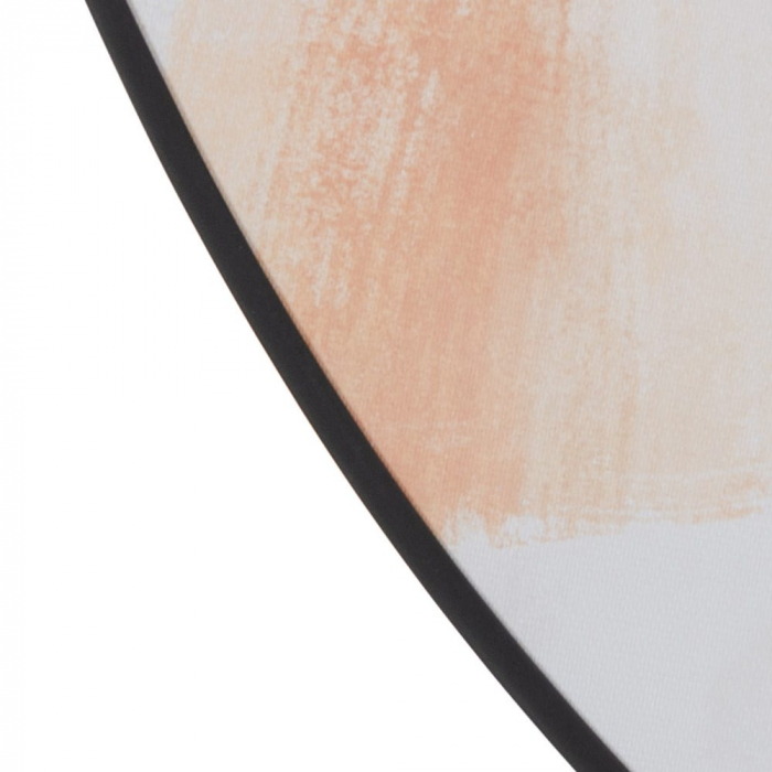Tablou rotund siluetă feminină bej-negru – artă delicată modernă [5]