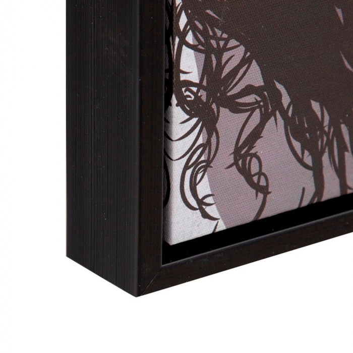 Tablou canvas portret ilustrativ galben-maro – artă grafică feminină [2]