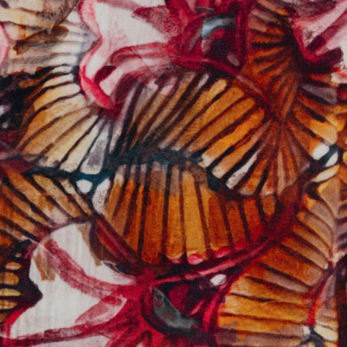 Tablou textil portret etnic roz-portocaliu – artă decorativă vibrantă [3]