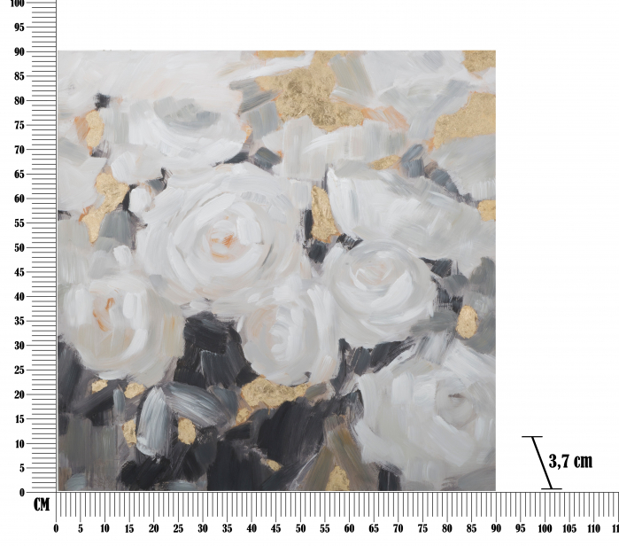 Tablou Flori albe, canvas/multicolor [2]