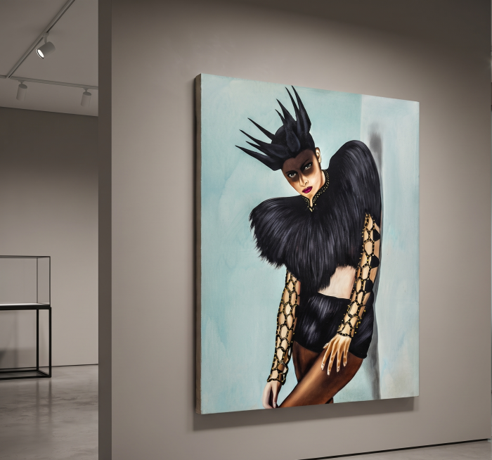 Tablou Contemporan Alb Negru Fildes|Tablouri Abstracte Sofisticate [2]