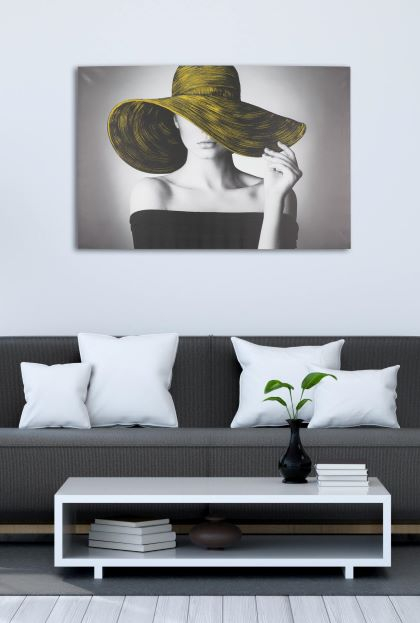 Tablou Lady, canvas/lemn [2]