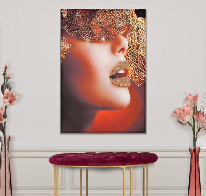 Tablou Lady Face, canvas, multicolor [2]