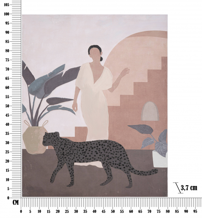 Tablou Lady Leopard, canvas, multicolor [6]