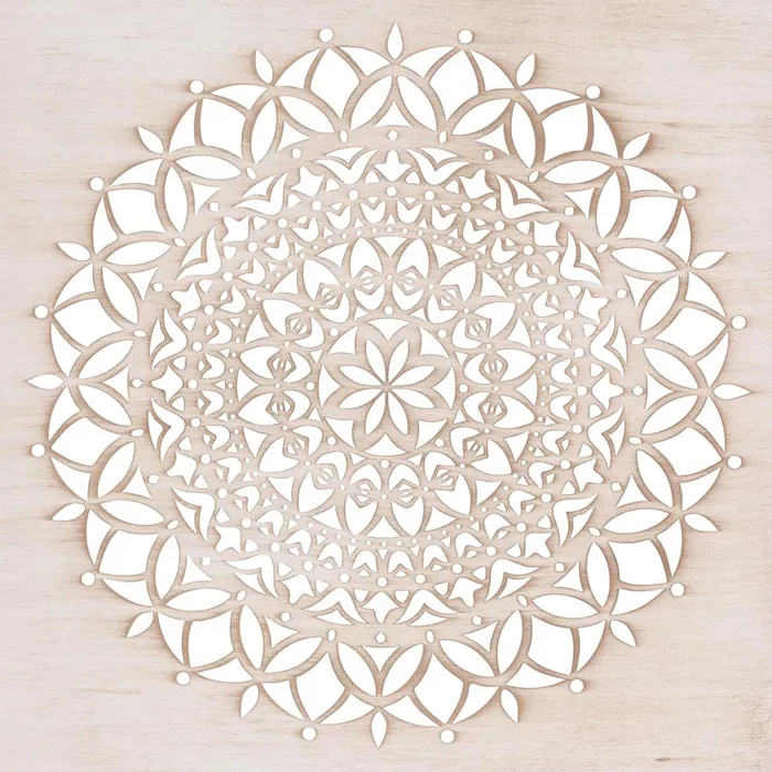 Tablou mandala sculptat pentru decor modern [3]