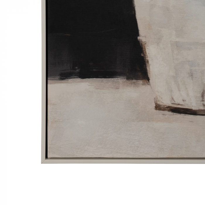 Tablou canvas natură statică bej-negru – textură picturală, stil clasic [4]