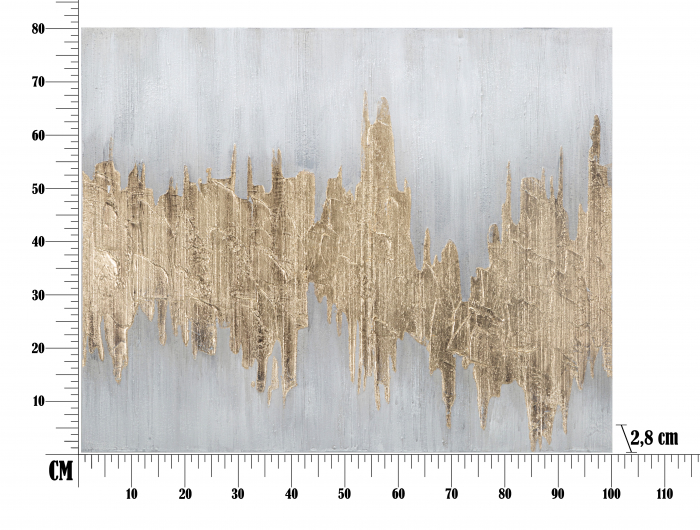 Tablou panza Goldage, canvas/rama lemn pin [6]
