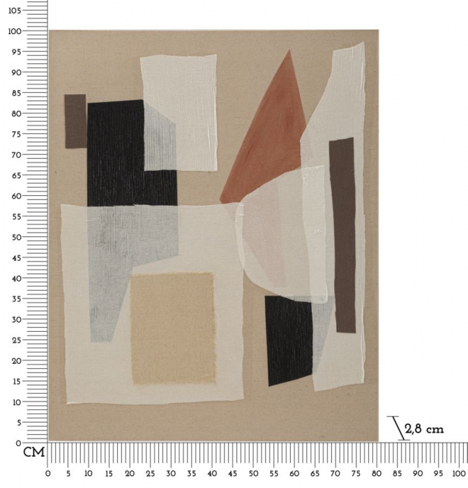 Tablou Abstract Forme Geometrice Neutre CreativDeco [6]