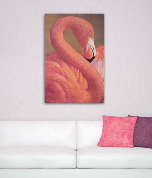 Tablou Flamingo Vibrant cu Detalii Fine CreativDeco [7]