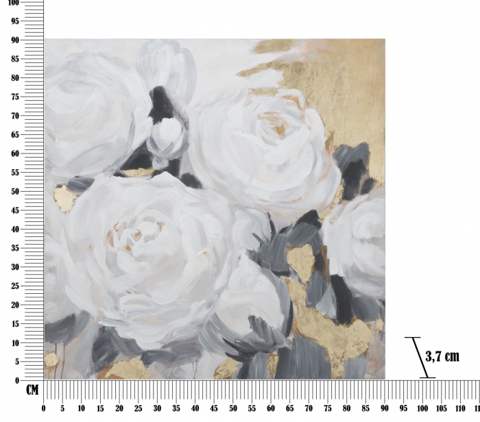 Tablou Modern Flori Albe - Calm Rafinament CreativDeco [7]