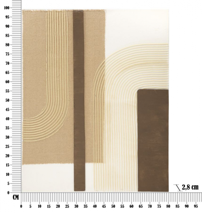 Tablou Boho Chic Forme Organice Texturi Naturale CreativDeco [6]