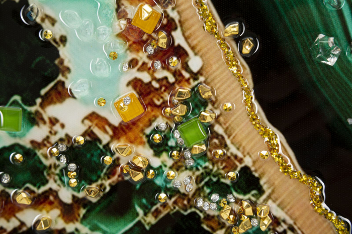 Tablou Artistic Agate Verzi Maro - CreativDeco [6]