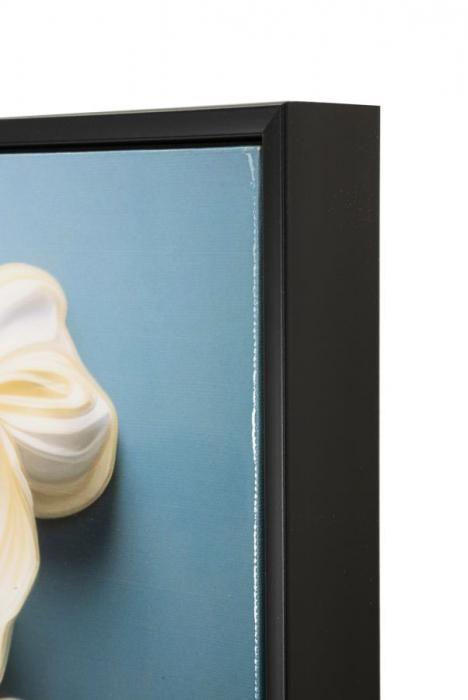 Tablou Flori Elegante Alb Crem - CreativDeco [4]