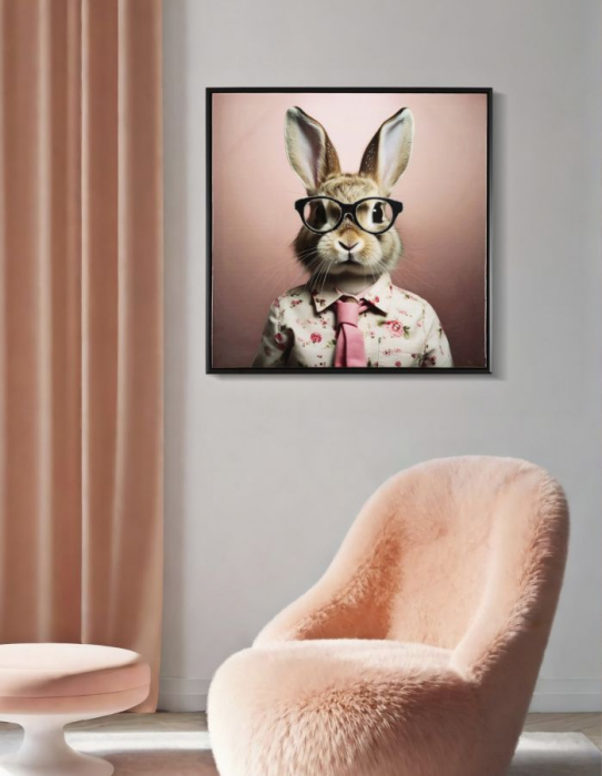 CreativDeco Iepure in Camasa Florala - Decor Jucaus si Sofisticat [6]