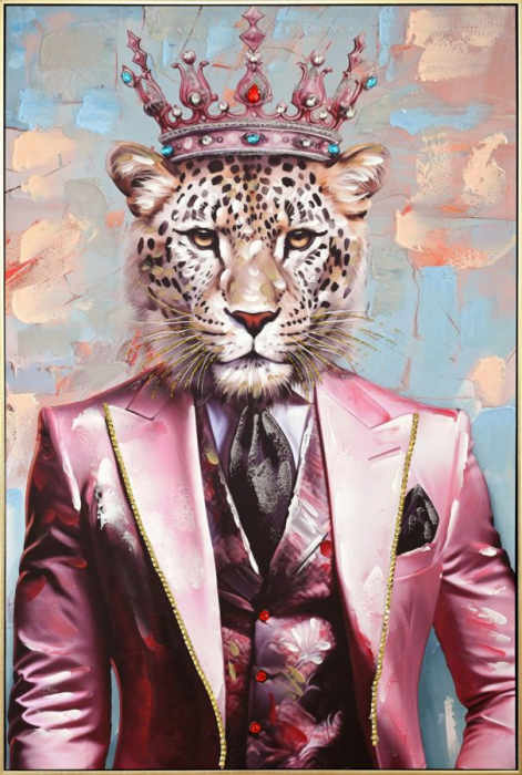 CreativDeco Leopard Regal in Sacou Roz - Moda Contemporana [1]