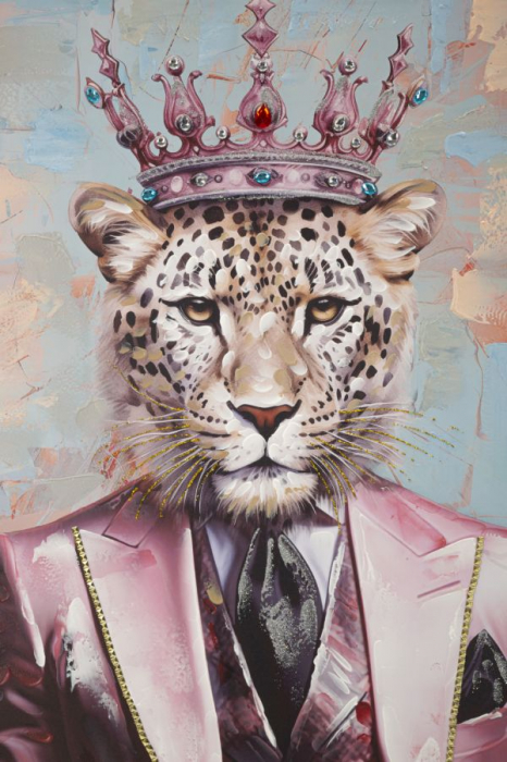CreativDeco Leopard Regal in Sacou Roz - Moda Contemporana [4]